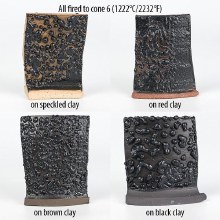 Additional picture of SW465 -  Black Moon Rocks Glaze, Cone 5-10, Pint