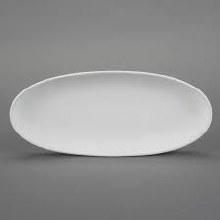 29858 - Oval French Bread Plate      14"L x 6"W x 1"H