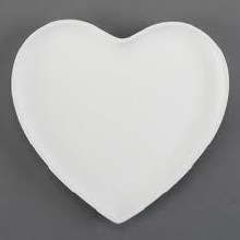 30615 - Heart Plate, Lrg. 11-1/2"L x 10-1/2"W x 1"H