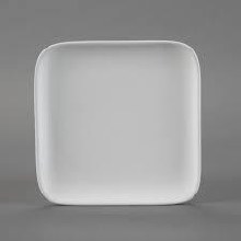 31524 - Med. Geo Square Plate      8"W x 1"H