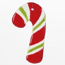 Additional picture of 31983 - Candy Cane Ornament      4"L x 2.25"W x 0.25"H