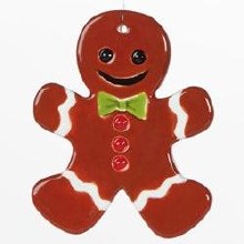 Additional picture of 31984 - Gingerbread Man Ornament      2.75"L x 3.75"W x 0.25"H