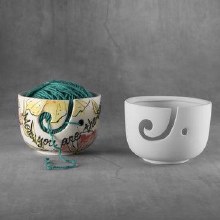 Additional picture of 32942 - Yarn Bowl     3"H x 5.5"W