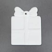 34386 - Present Ornament      3.5"L x 2.75" x 0.25"H