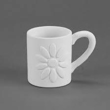 35076 - Ten Petal Flower Mug (12oz)     5"L x 3"W x 3"H