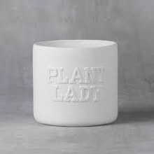 44386 - Plant Lady Planter     6.25"Dia. x 6"H