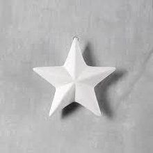 CCX3103 - Faceted Star Ornament 3-1/2"H x 4"W