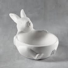 CCX3140 - Bunny Bowl 5-1/4"W x 8-1/2"W x 4-1/2"H