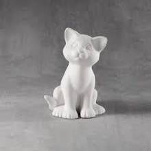 CCX525 - Sitting Kitty  3"L x 5-1/2"H