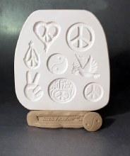 SG45 Peace Signs Sprig Mold