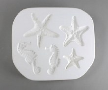 SG65 Sea Horses & Starfish Sprig Mold