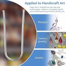 Additional picture of Nichrome Wire- U Hooks, 20g (50/Pack)