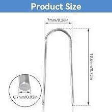 Additional picture of Nichrome Wire- U Hooks, 20g (50/Pack)