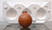 DM79D (3) Plain Round Ornaments Mold