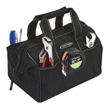 Additional picture of Tote/Tool Bag - 12" w/ Zipper & 21 Pockets, Black