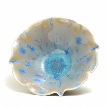 Additional picture of WC-162  Blue Snowflakes  Cone 5, Pint