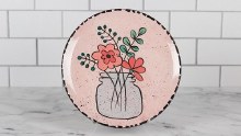 Additional picture of FN-209  Floral Pink  Cone 06-10, Pint