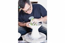 Additional picture of MTLBG Large Bowl Rib Green- Medium