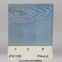 Additional picture of SW-105  Frost Blue Matte Pint Cone 5-10