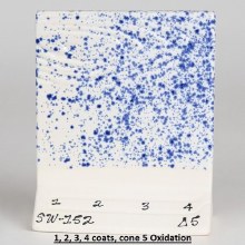 Additional picture of SW-152 Blue Splatterware  Pint Cone 5-10