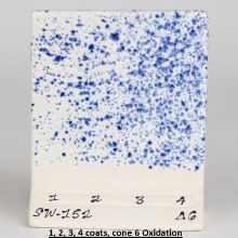 Additional picture of SW-152 Blue Splatterware  Pint Cone 5-10