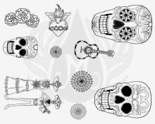 DSS-0152 - Day of the Dead Designer Silkscreen