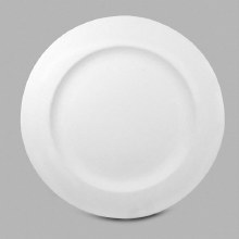 MB104 - Rimmed Dinner Plate     9.75"W