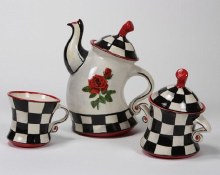 Additional picture of MB1386 - Dancing Tea Cup (8oz)     4.75"W x 4"H