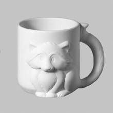 MB1395 - Fox Mug     3.25"W x 3.75"H