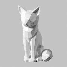 MB1491 - Faceted Fox     5.5"W x 9.5"H