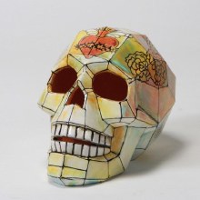 Additional picture of MB1515 - Faceted Skull     7.75"L x 4.5"W x 5.75"H