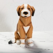 Additional picture of MB1516 - Faceted Dog     9.5"L x 5.75"W x 9.75"H