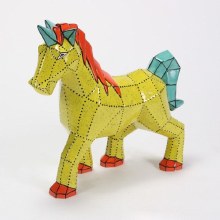 Additional picture of MB1538 - Faceted Unicorn     9"L x 3.5"W x 8.5"H