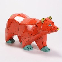 Additional picture of MB1540 - Faceted Bear     9.75" x 3.75"W x 5.25"H