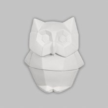MB1563 - Owl Facet-ini     3.5"L x 3.5"W x 4.5"H