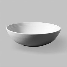 SB106 - Stoneware Rimmed Bowl     7"W