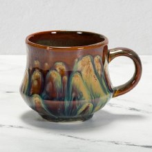Additional picture of SB134 - Stoneware Hippy Mug (12oz)    6"W x 3.75"H