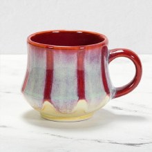 Additional picture of SB134 - Stoneware Hippy Mug (12oz)    6"W x 3.75"H