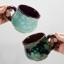 Additional picture of SB135 - Stoneware Carmen Mug (10oz)   5.5"W x 3.5"H