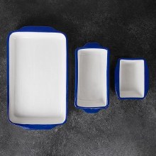 Additional picture of SB142 - Stoneware Loaf Pan     10.5"L x 5.25"W x 3"H