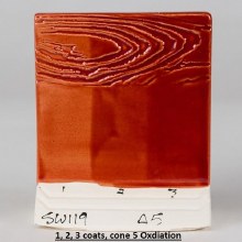 Additional picture of SW-119 Cinnabar Glaze Cone 5-10, 10# Dry