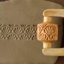 RM-021 Med. Handle Roller - Art Nouveau, 3cm