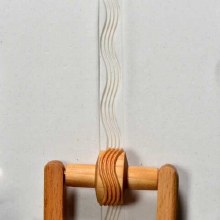 RS-015 Sm. Handle Roller - Wavy Lines, 1.5cm