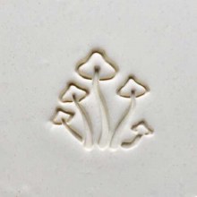 Additional picture of SCL090 - Lrg. Round Stamp: Mushrooms, 4cm