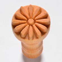 SCM-004 Med. Round Stamp - Flowers 2, 2.5cm