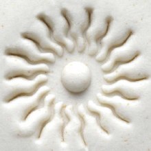 Additional picture of SCM087 - Med. Round Stamp: Aztec Sun, 2.5cm