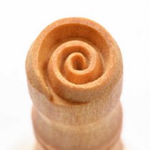 SCS-116 Sm. Round Stamp - Spiral 1, 1.5cm