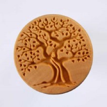 SCXL-007 Extra Lrg. Round Stamp - Old Tree, 6cm