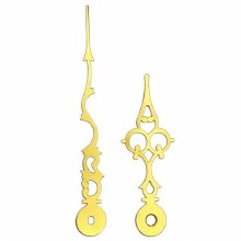 Clock Hands, 4 1/8" Ornate Gold