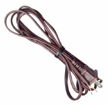 Cord w/ Molded Plug- 8ft, Brown